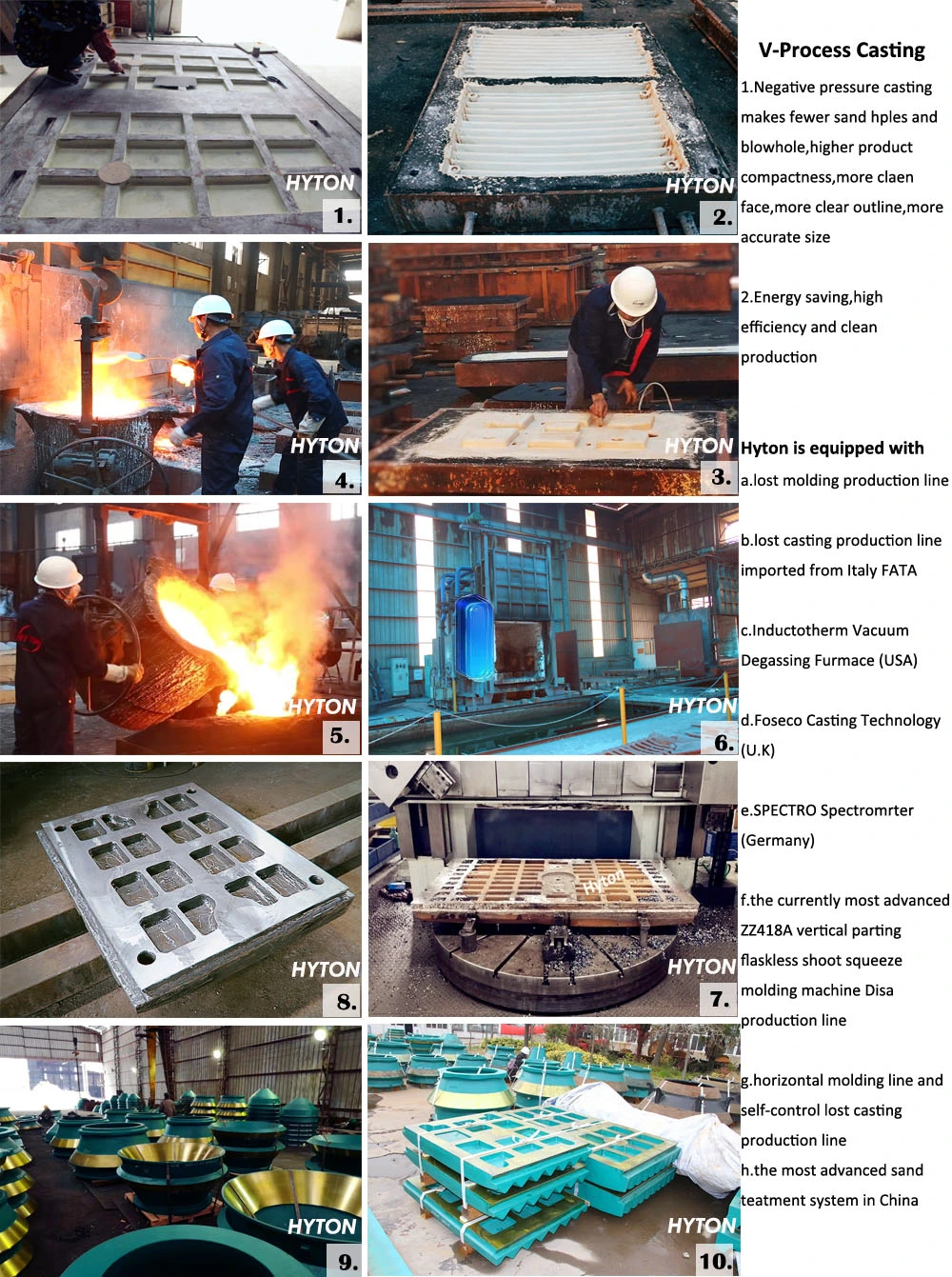 High Manganese Jaw Crusher Wear Liner Suit CT4763 CT6080 Small Jaw Plate Casting Parts
